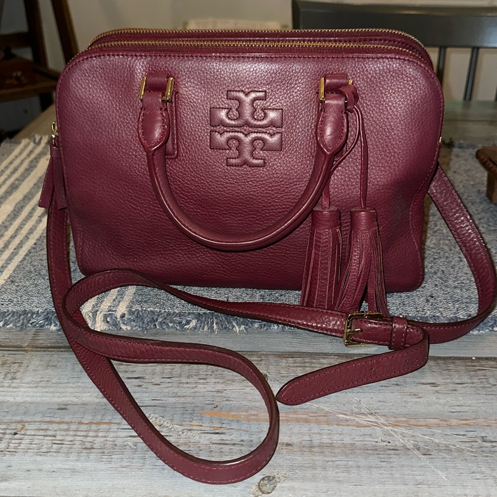Tory Burch Plum Wine handbag